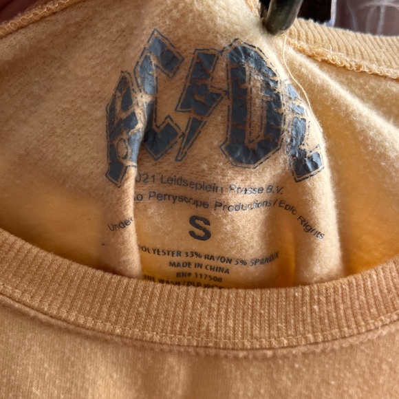 AC DC 1979 world tour crewneck sweatshirt - Picture 2 of 6